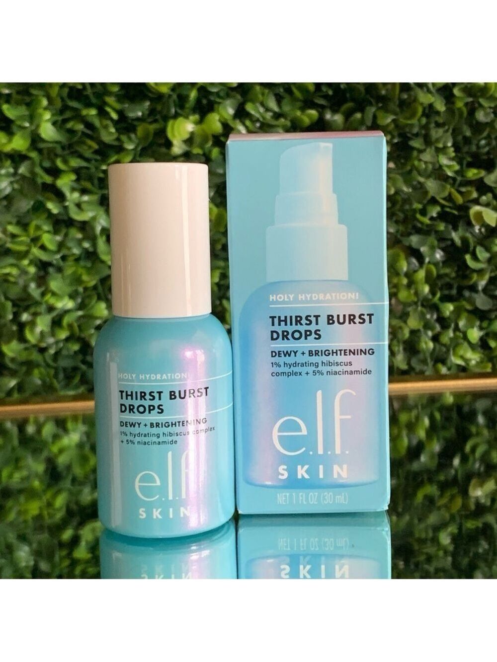 e.l.f. Cosmetics Holy Hydration! Thirst Burst Drops Dewy+Brightening | NEW | Elf